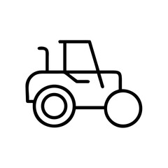 tractor isolated on white background