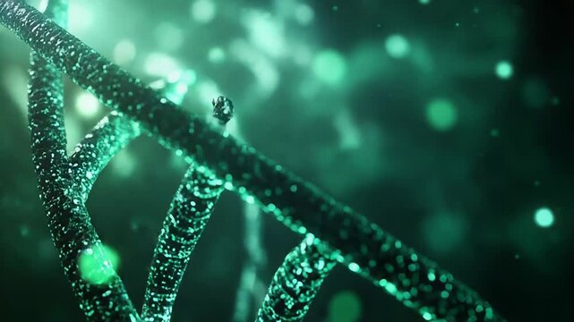 Dna helix structure displaying genetic research and biotechnology - Powered by Adobe