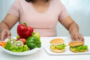 Junk food no good health eating for diet.