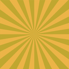 Circus background of spiral yellow orange rays vector illustration. Comic sunburst with vibrant yellow sun beams. Circus, carnival pattern. Vintage radial pattern with sunbeams or starburst strip. 