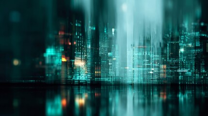 Abstract blue digital background with lines and futuristic technology elements