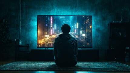 Dark silhouette of a businessman standing in a doorway with light