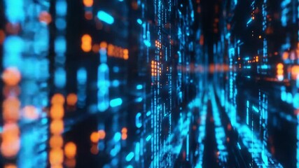 Digital data streaming in abstract binary code network - Powered by Adobe