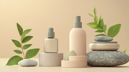 Elegant skincare product packaging design aesthetics