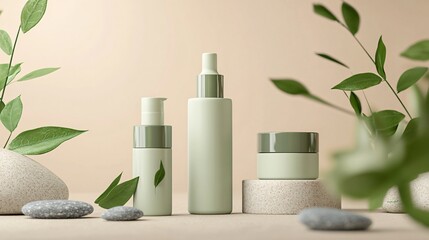 Luxurious Skincare Product Packaging Adorned