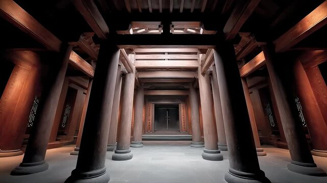 Tang-style architecture with Dougong eaves showcasing ancient charm