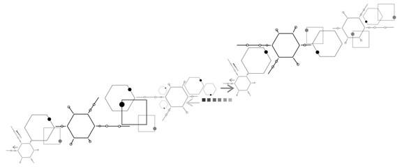Abstract technology and science background design.