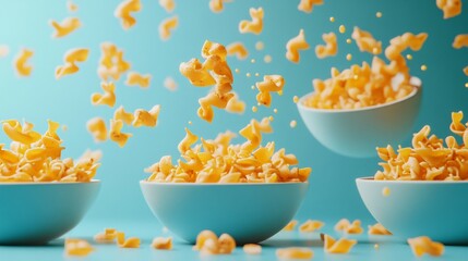 Diverse group enjoying delicious pasta outdoors