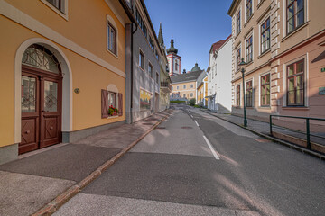Street view in the town of Mariazell, the well-known pilgrimage destination in Austria and Europe
