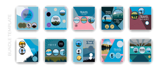 Travel Infographic Templates Collection