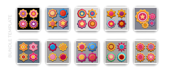 Abstract Geometric Pattern Set