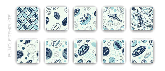 Abstract Geometric Pattern Set