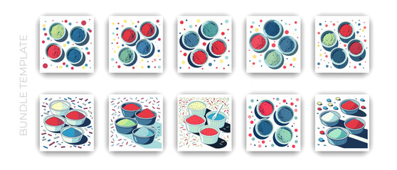 Abstract Geometric Pattern Set