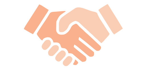 Professional Handshake Icon - Symbolizing Agreement, Partnership, and Trust in Business