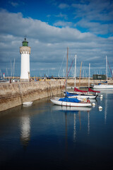 yachts in the harbor, Quiberon , France, Brittany