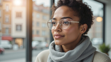 Hearing Aid User - Modern Assistive Technology Device in Everyday Environment for Accessibility Awareness, International Day of the Deaf Campaigns, and Hearing Health Education