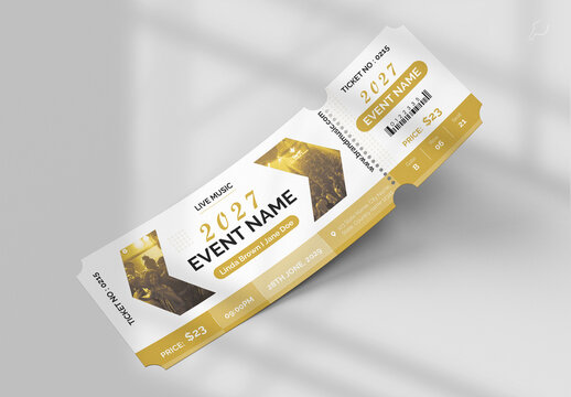 Modern Event Ticket Layout