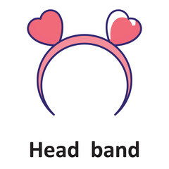 Headband Vector Icon which can easily modify or edit