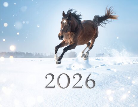 Postales de A&ntilde;o Nuevo 2026 inspiradas en el A&ntilde;o del Caballo del calendario chino