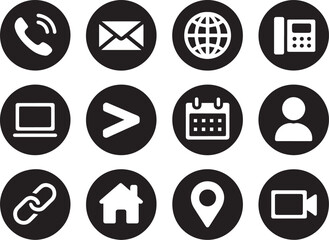 Contact icon set