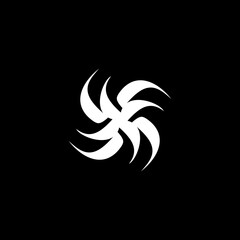 abstract black and white vector illustration