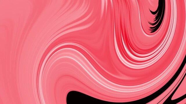 Red and coral tone swirl effect with luminous fluid texture