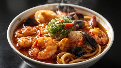 Crispy Seafood Noodles Delight