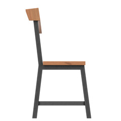 3D rendering illustration of a minimalist wooden hallway bench