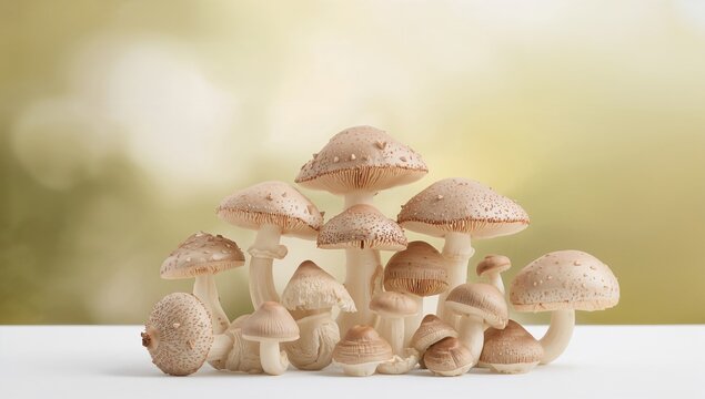Mushrooms positioned upright, showcasing potential for culinary use, World Mushroom Day