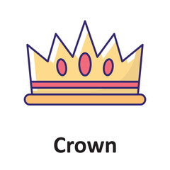 Crown Vector Icon which can easily modify or edit