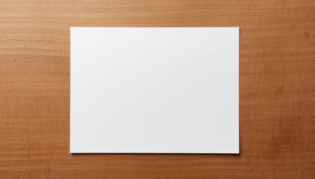 Vintage white paper on a brown wooden surface, suitable for editorial headers