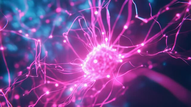 Neuron electrical impulse sending digital data signals