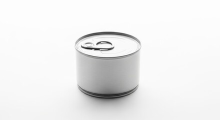 Illustration of metal tin can, ideal for food preservation