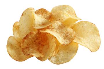 Pile of potato chips