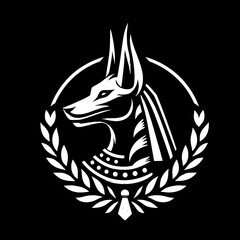vector illustration of a anubis