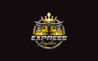 Illustration graphic vector of express logistics and delivery logo design template