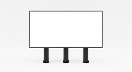 Illustration of blank billboard, ready for your advertising