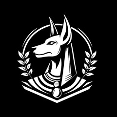 vector illustration of a anubis