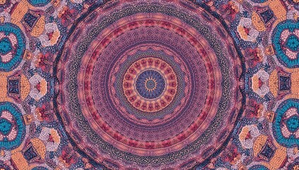 Modern kaleidoscope backdrop, decorative mandala pattern, ideal for design and wallpaper applications