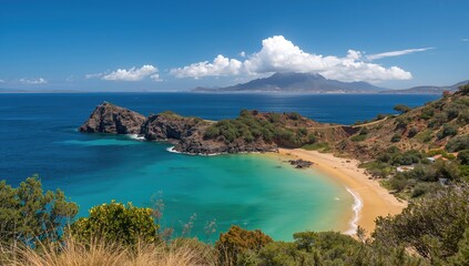 Fototapeta premium La Gomera coastline, showcasing the ocean's beauty and the importance of preservation