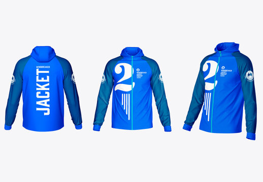 Windbreaker Jacket Mockup