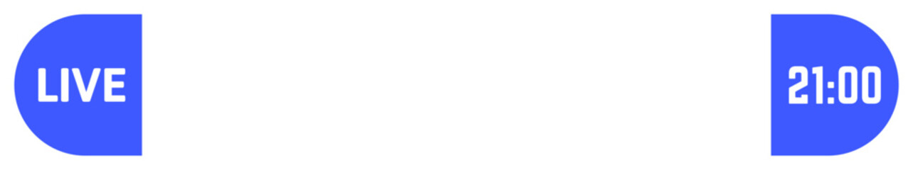 Live streaming indicator with current time showing 21,00