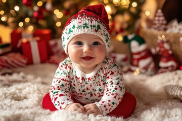 Dress your baby in the spirit of Christmas! This cozy outfit features festive colors and playful details, ideal for photos or family celebrations. Soft, comfy, and oh-so-adorable, it's designed for yo