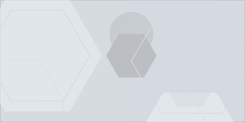 White background abstract art vector illustration with hexagon shape