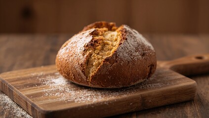 Sourdough bread crumbs arranged on a wooden cutting board, ideal for a fiber-dense choice