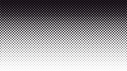 Halftone pattern with black and white gradient dots