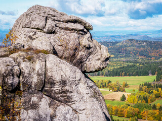 Góry Stołowe. Głowa Małpy. 