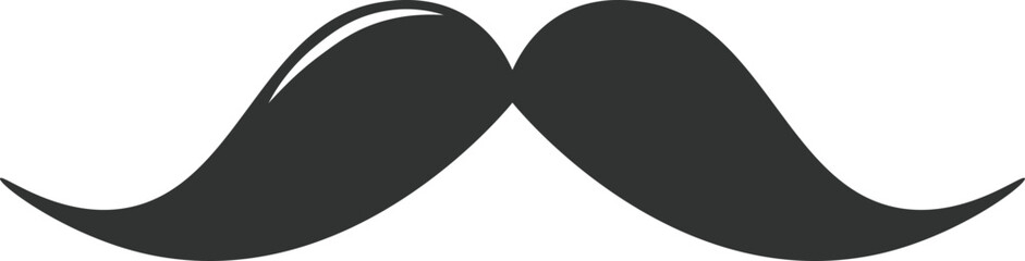 Mustache representing male grooming and vintage style