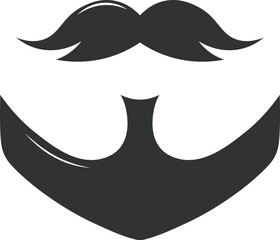 Male facial hair icon representing style and grooming