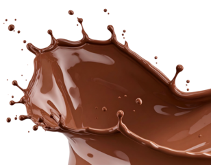 Rich, creamy liquid forming an elegant splash